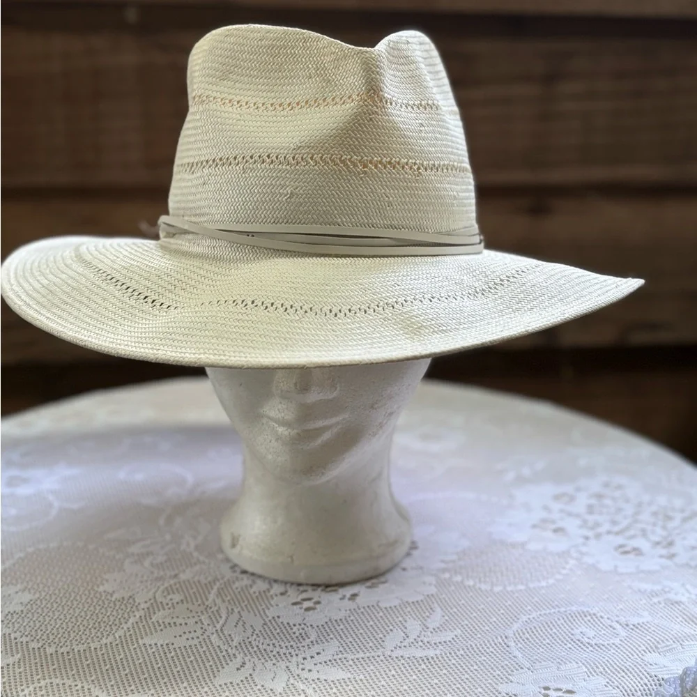 GIGI PIP Arlo Rancher Fedora Straw Hat. Small/Medium - Picture 5 of 10